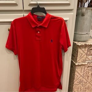 Mens Polo Medium Red